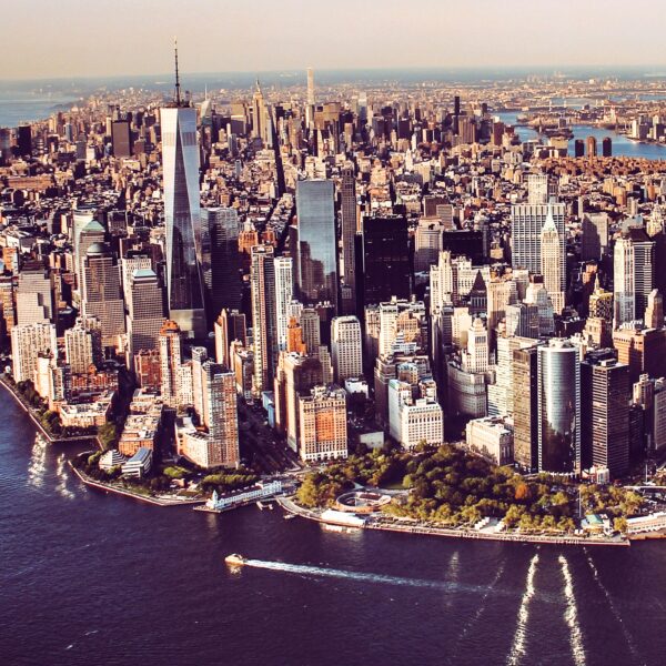 Aerial view of Manhattan, NYC