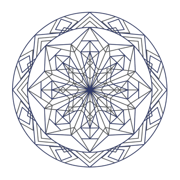 Geometric mandala-style illustration representing structure, transparency, and clarity in the Simple Fees Guide