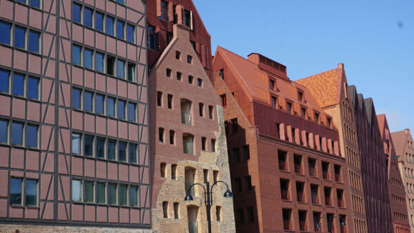 Old and new buildings